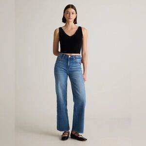 Quince Luna Stretch Relaxed Straight Jeans